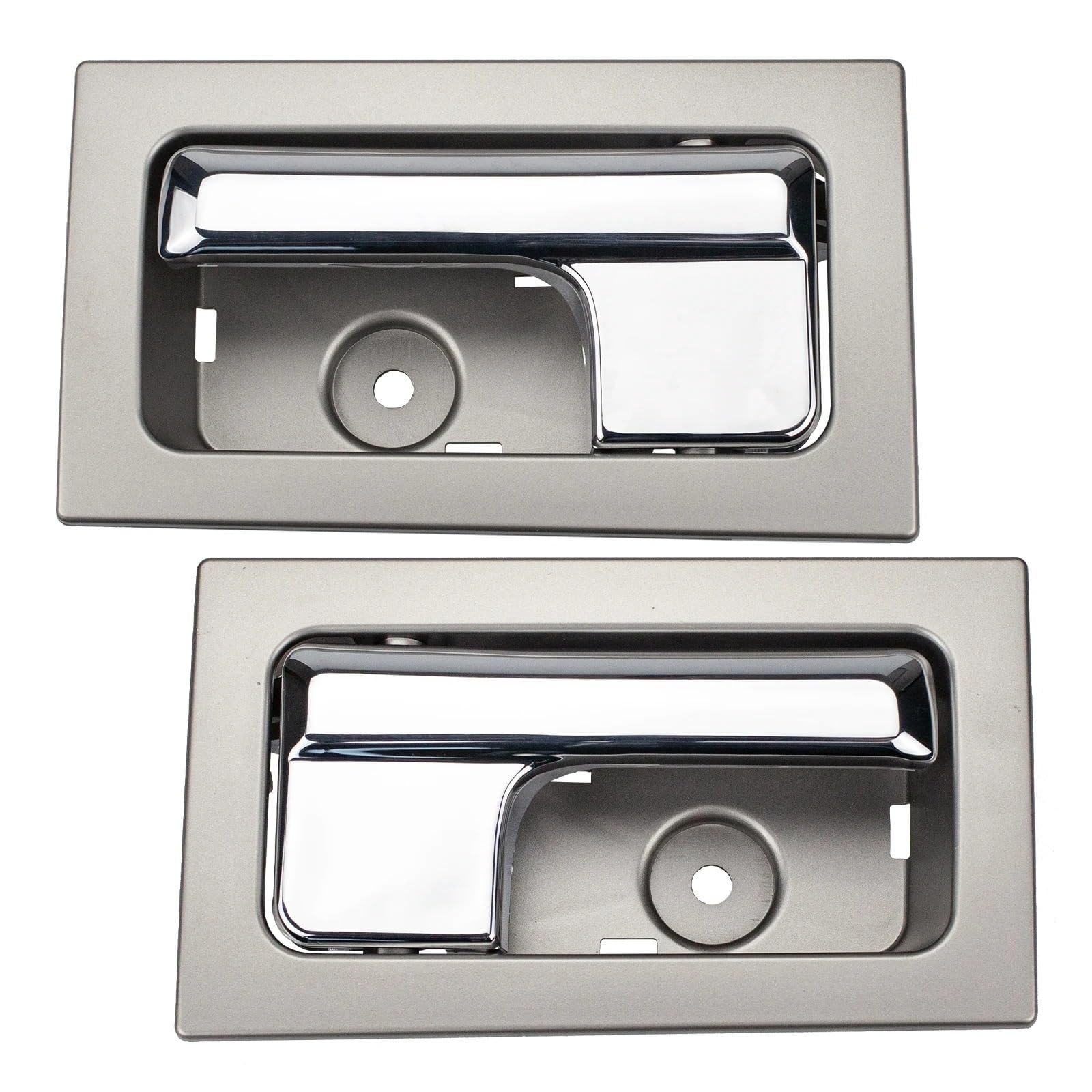PPBQRVLF Front Interior Pull Interior Door Pull Handle Left Right for F150 2009 2010 2011 2012 2013 2014 AL3Z1522601BC FL AL3Z1522600BC Door Handle(1 Pair Silver Grey)