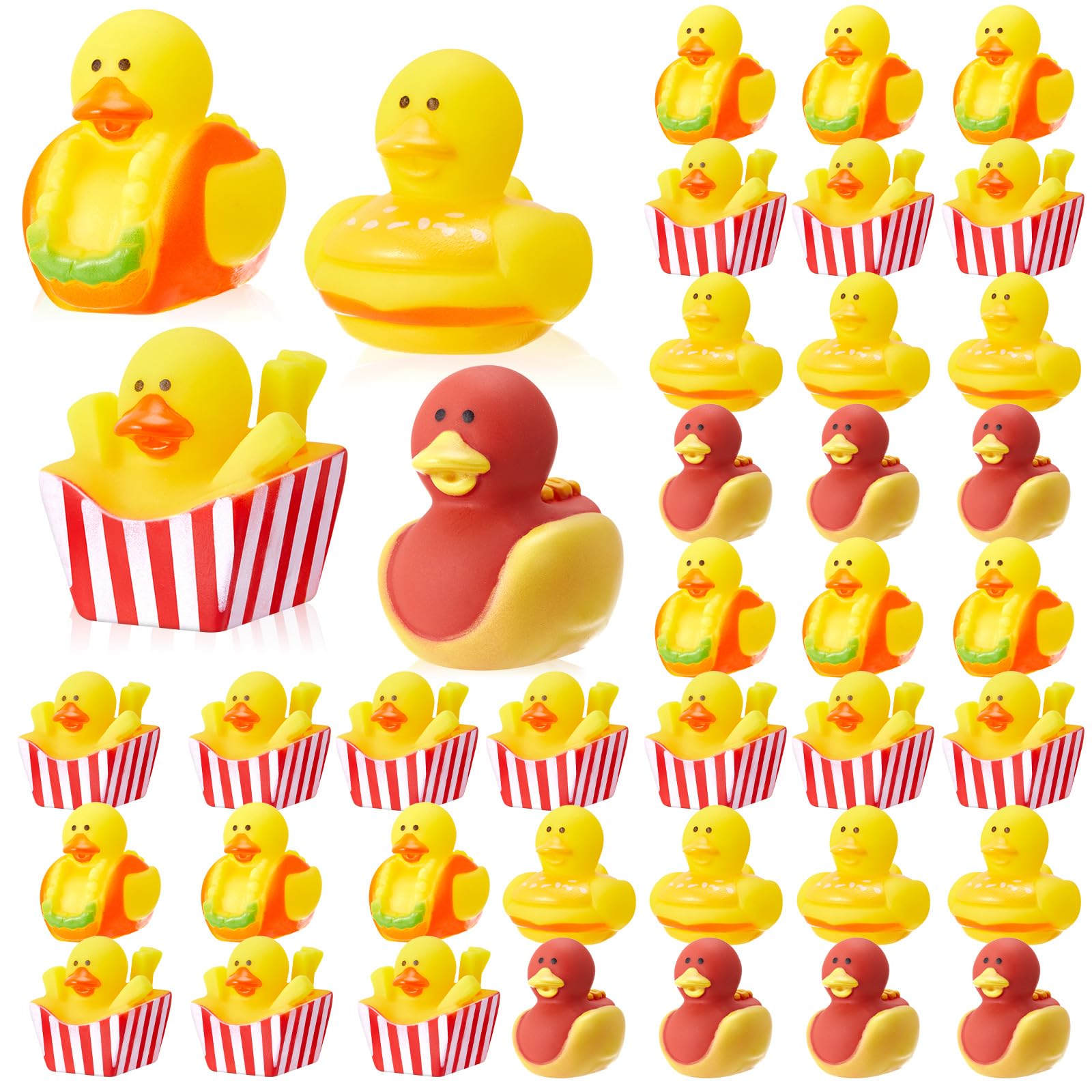 Amazon.com: Deekin 24 Pcs Rubber Ducks Bulk 2 Inches Party Favors