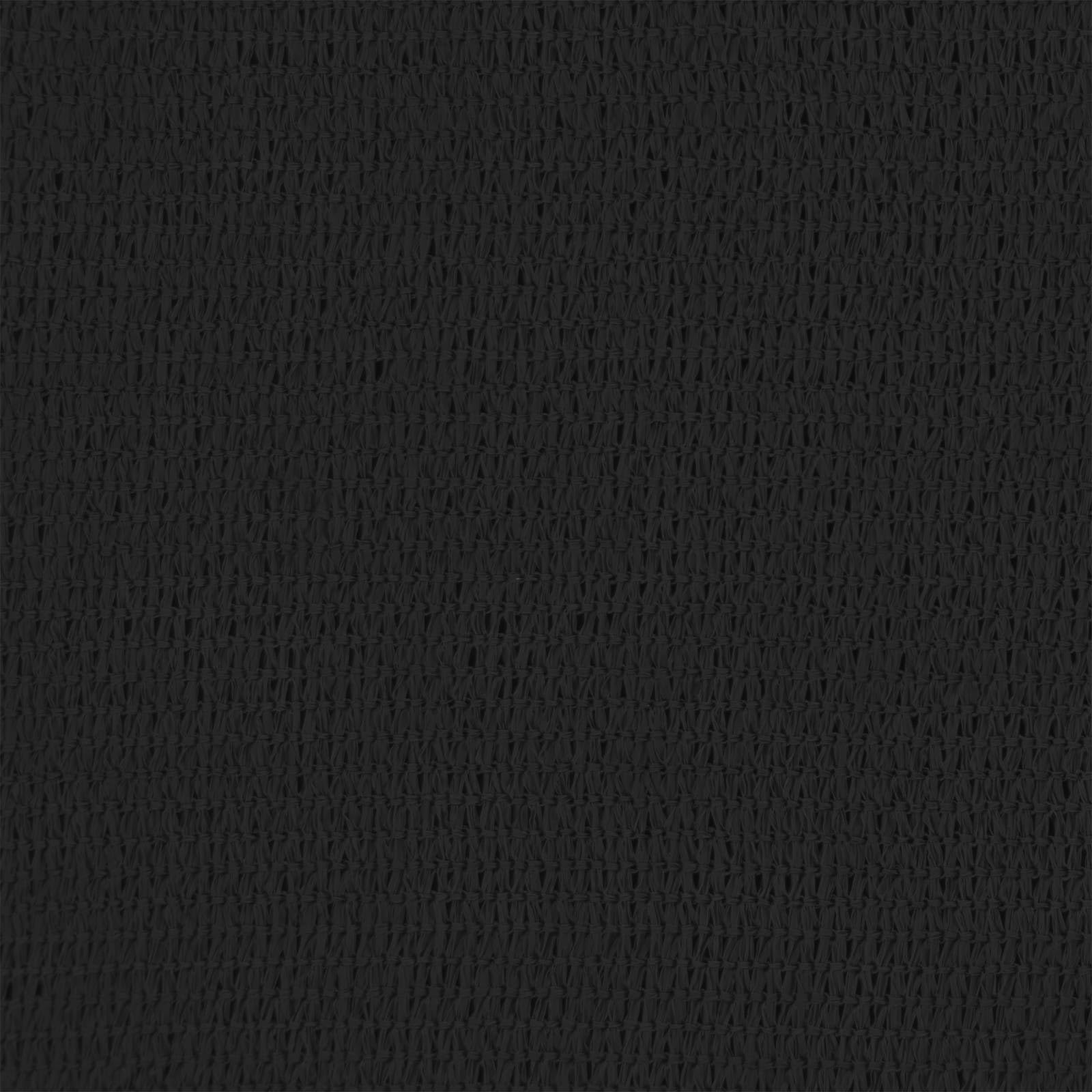 Protector de privacidad para balcón, color negro, de HDPE y aluminio, 75 x 1000 cm, para balcón, terraza, jardín, resistente a los rayos UV, transpirable, con cuerda de polietileno de 12 m y