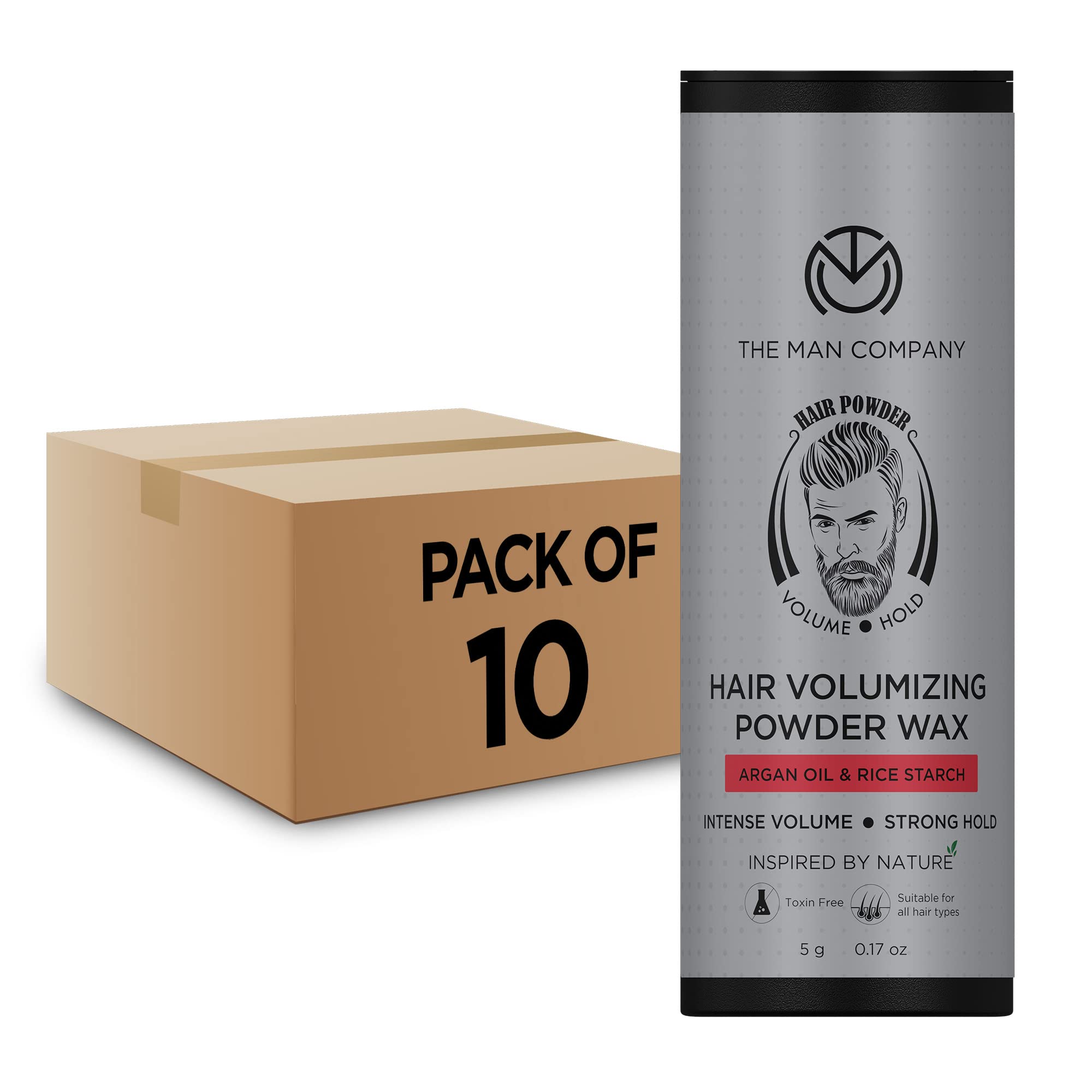 The Man Company Hair Volumizing Powder Wax for Men - 5gm | 24 hrs Strong Hold with Matte Finish | 100% Natural & Safe Hair Styling Powder | Paraben & Sulphate Free - Pack of 10-image-34