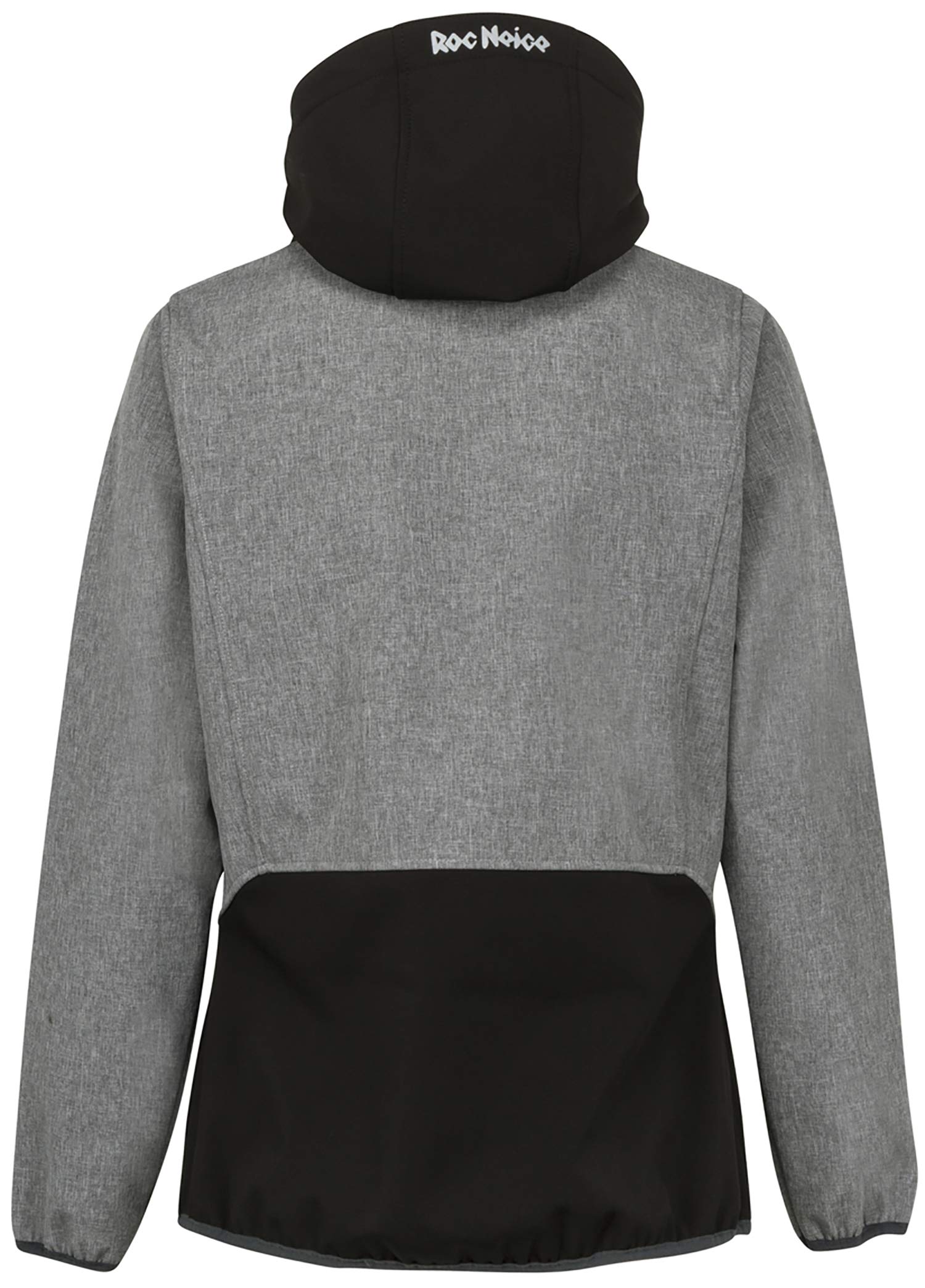 Roc Neige Chaqueta Softshell Mujer, combinada, Cremallera y Bolsillos Laterales, bies elástico y Capucha. Impermeable, Cortavientos, Alta Capacidad Termica. Mujer