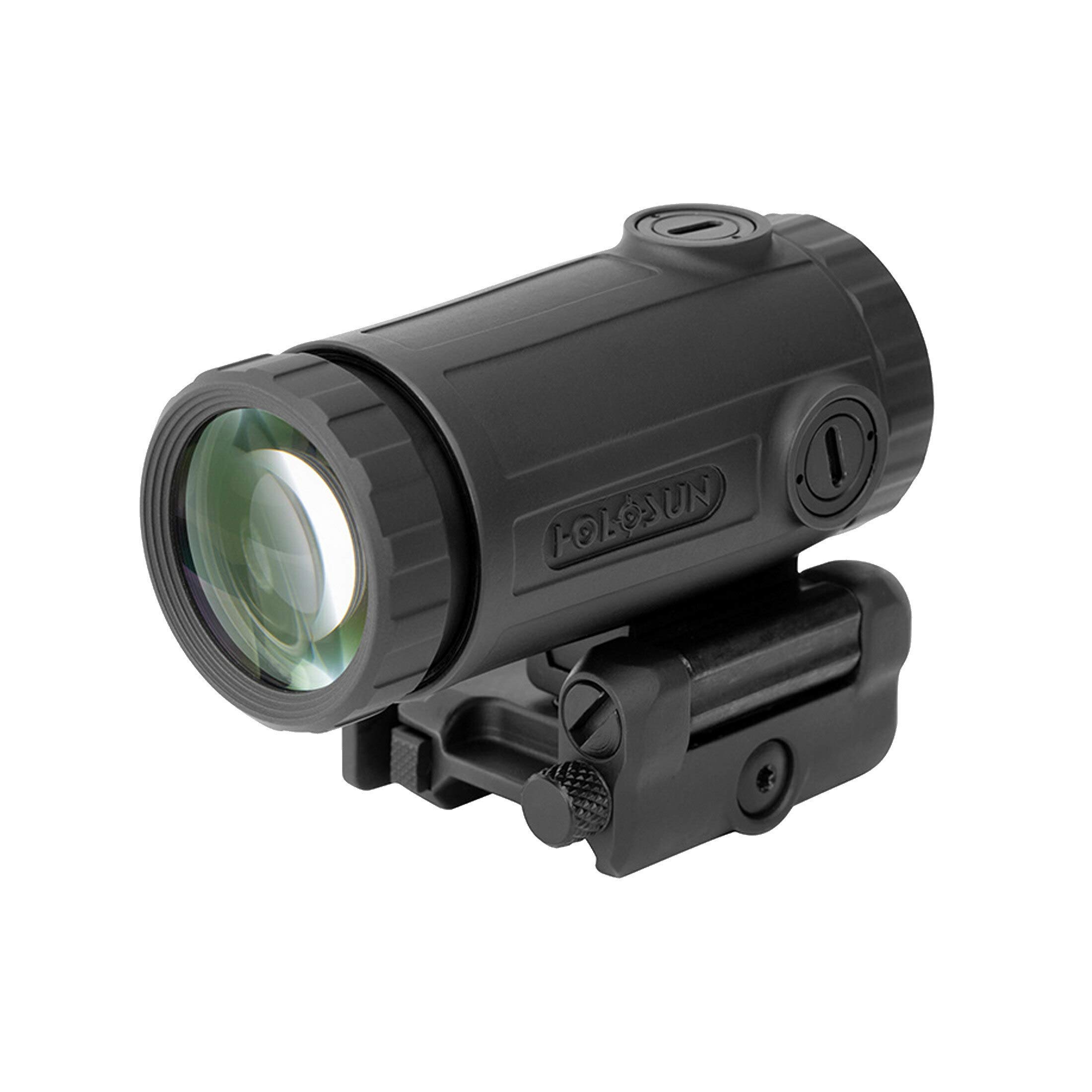 Holosun Magnifier HM3X-TITAN, agrandissement 3 Fois, Noir, Picatinny, Chasse, tir Sportif, Airsoft, pour viseur Point Rouge Micro Tactique - 70138214