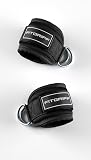 Fitgriff Ankle Straps V3 (Black/White) - 6