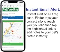 Vista 6 de Pet Dwelling Symbols NFC y QR Code - Etiqueta de identificación inteligente para perro, fácil escaneo, acceso instantáneo al perfil en línea