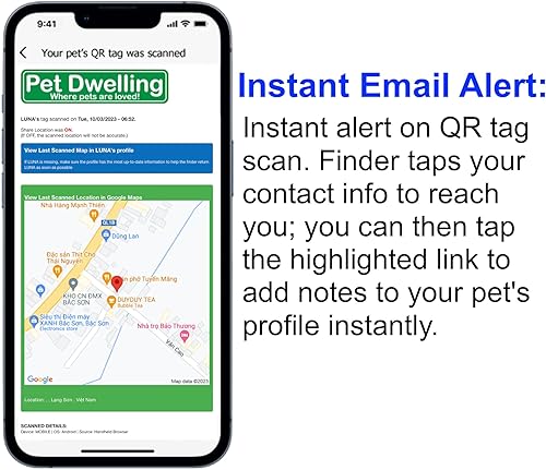 Miniatura 6 de Pet Dwelling Symbols NFC y QR Code - Etiqueta de identificación inteligente para perro, fácil escaneo, acceso instantáneo al perfil en línea,