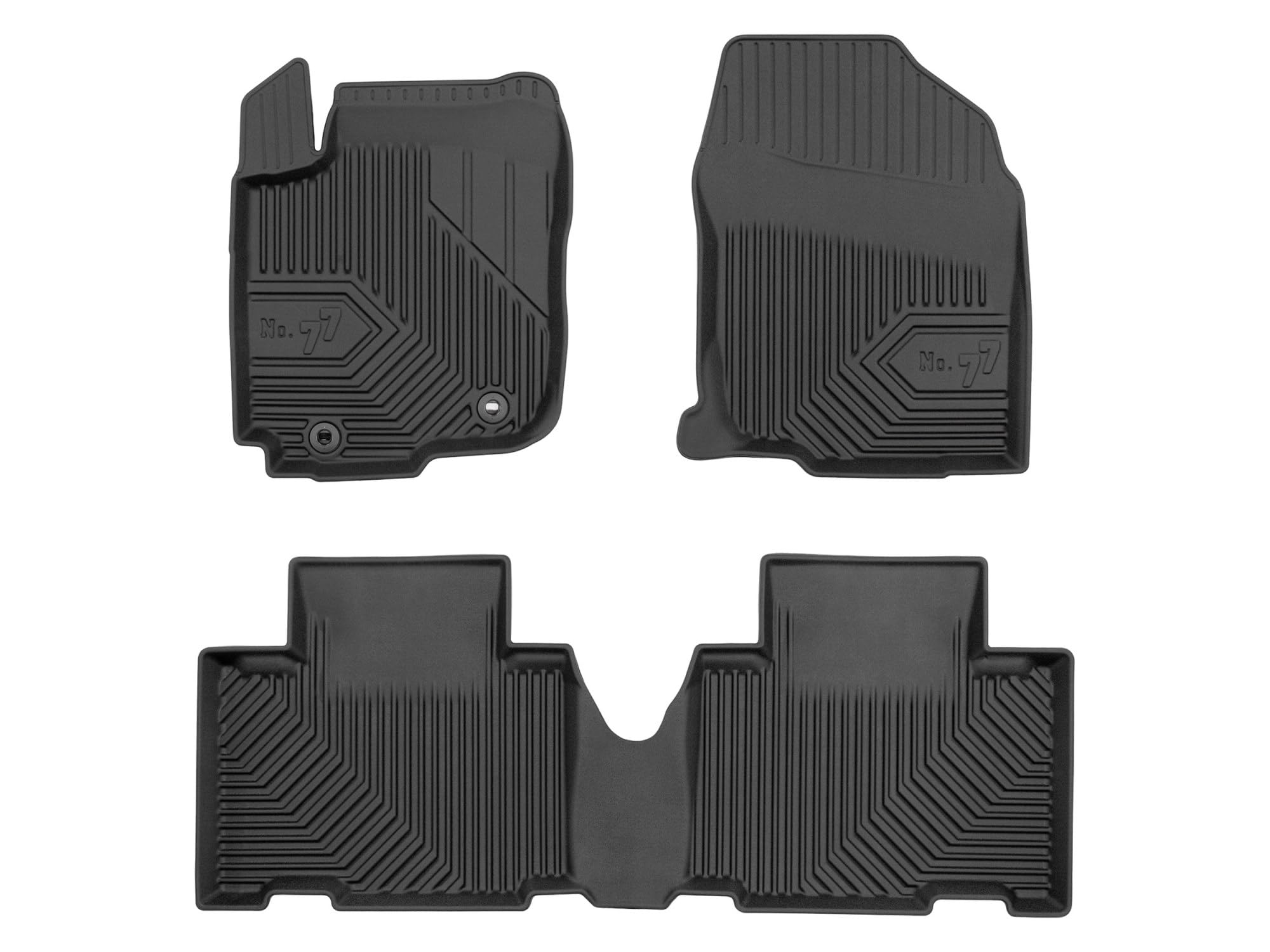 Dywaniki 3D TPE kompatybilne z Toyota RAV4 IV (2013-2019), komplet, NO77