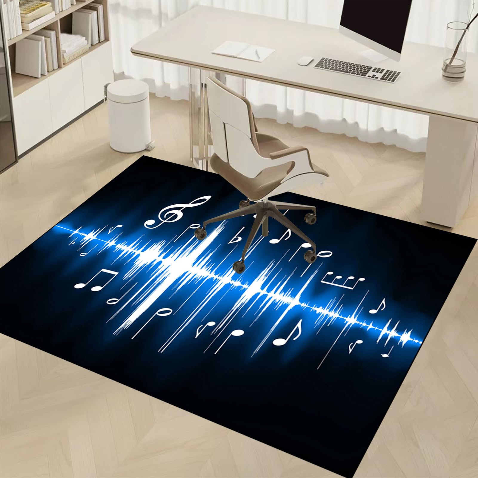 Dywan Krzesło Gamingowe, Ochraniacz Podłogi Wózki Inwalidzkie Biuro, Mata Ochronna Na Podłogi, Antypoślizgowa Mata Do Komputera Gry Na Podłogę 170 x 220 cm