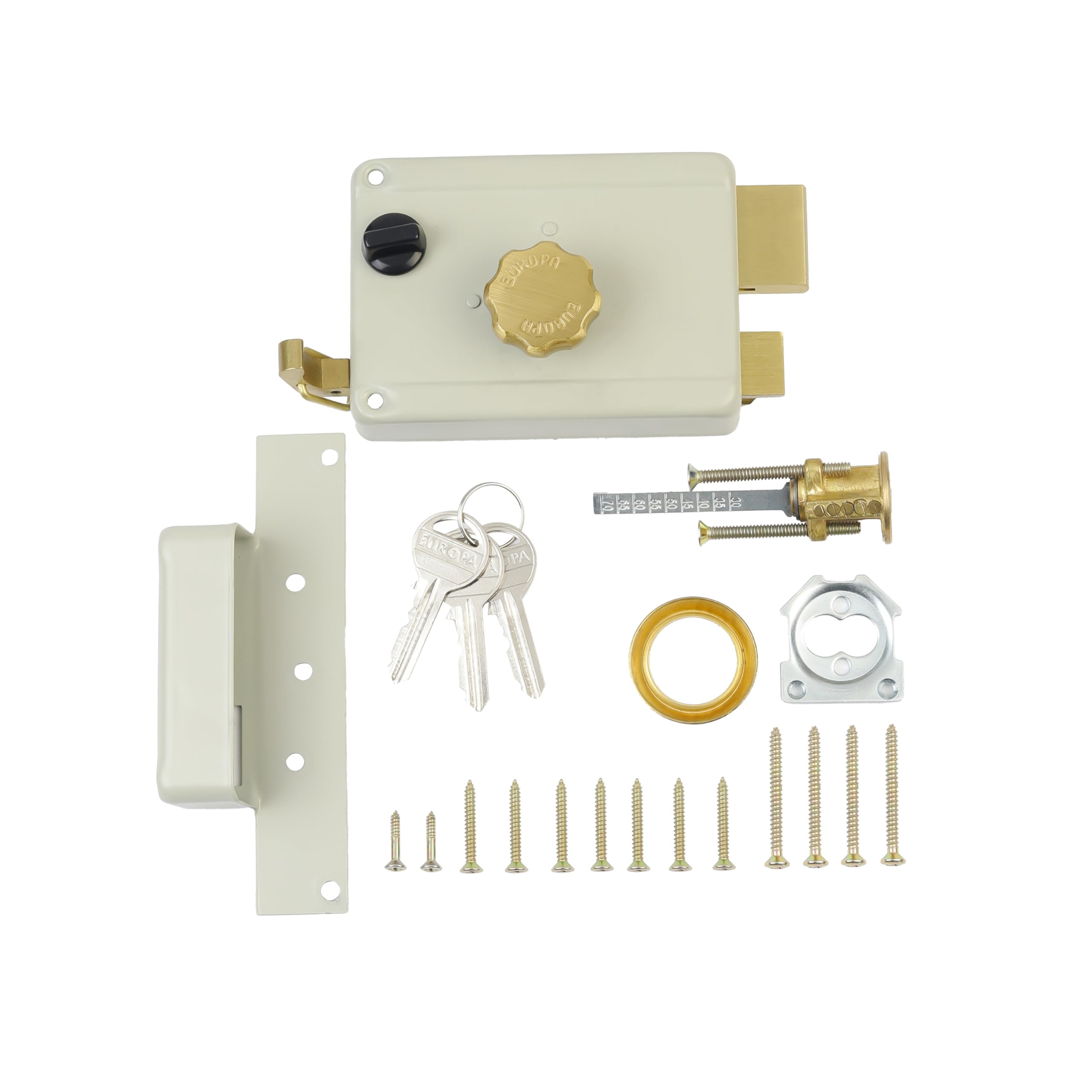 Europa 8011IV Surface Mounted Door Lock – Heavy-Duty Night Latch