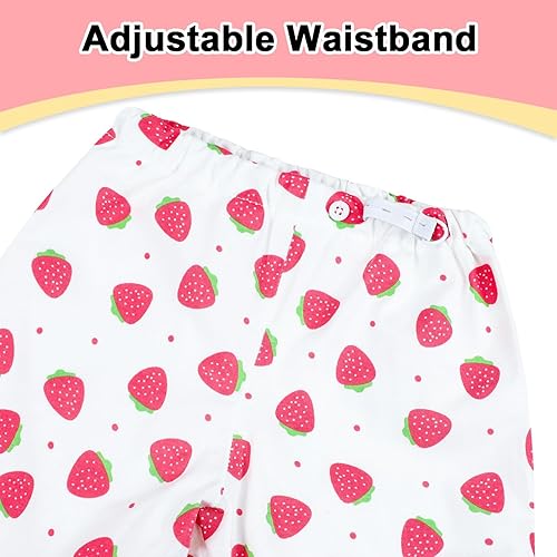 Miniatura 2 de MooMoo Baby Pantalones de pañales impermeables para entrenamiento para ir al baño, 2 paquetes de pañales cortos nocturnos para niños y niñas