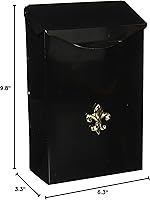 Vista 4 de Gibraltar buzón de correo vertical pequeño con estilo soporte de pared, BW110000