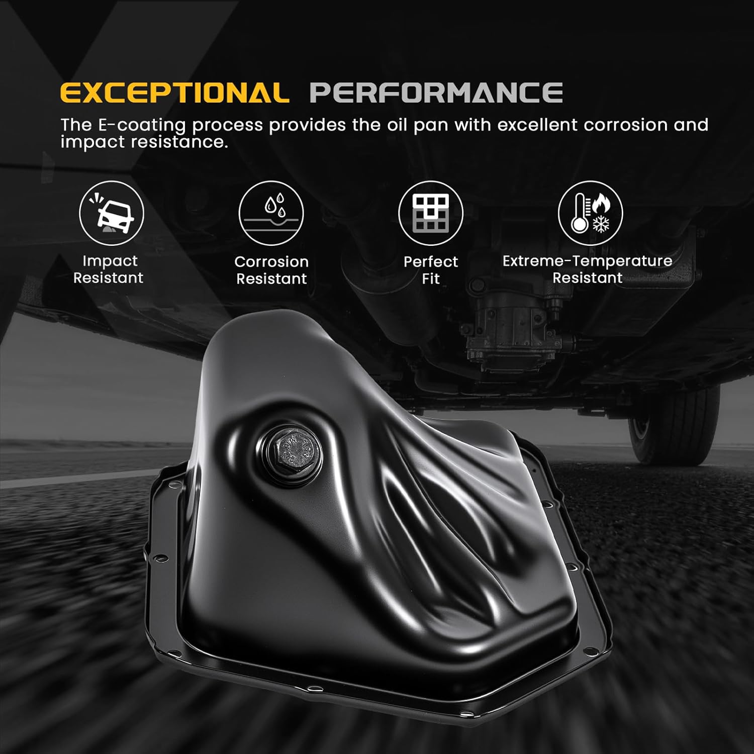 Lower Engine Oil Pan W/Drain Plug Compatible with Subaru Outback/Legacy 2013-2019, Forester 2011-2018, XV Crosstrek 2013-2015, Impreza 2012-2016, Crosstrek 2016-2017, H4 2.0L 2.5L, 11109AA210