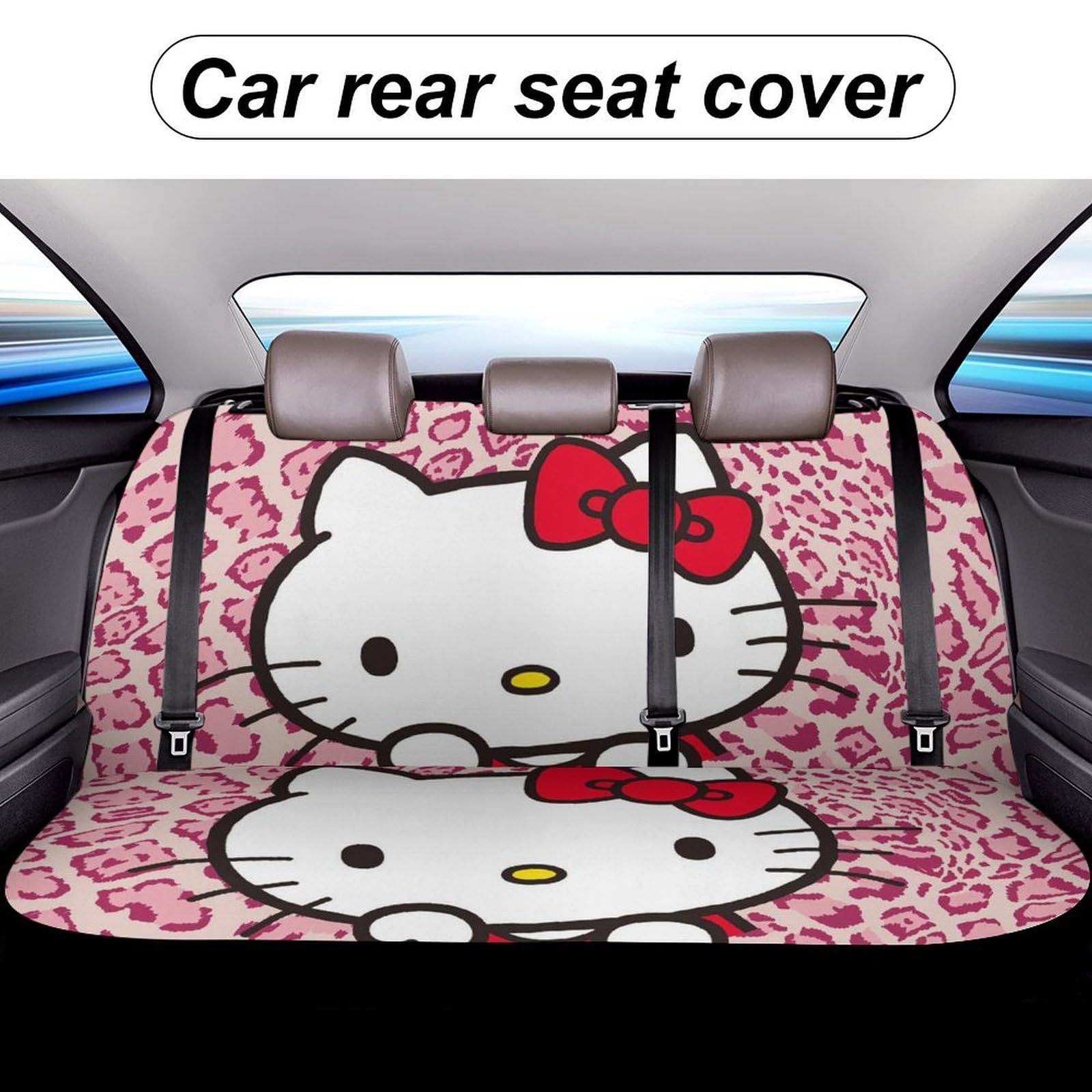 Amazon.co.jp: カーシートカバー ハローキティ ピンクのヒョウ柄 車 