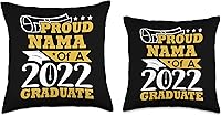 Vista 3 de Proud Nama of a class of 2022 graduate graduation Throw Pillow