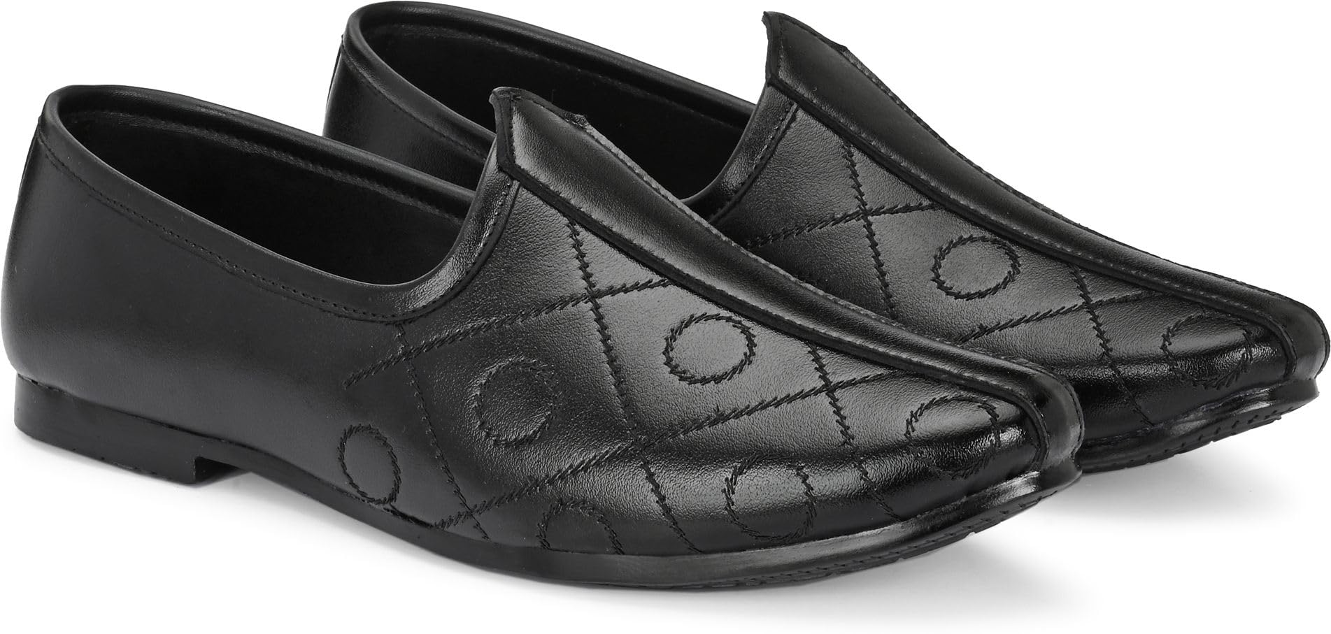 BANAJARA Men’s Ethnic Slip-On Mojari | Traditional PU Leather Footwear-image-12