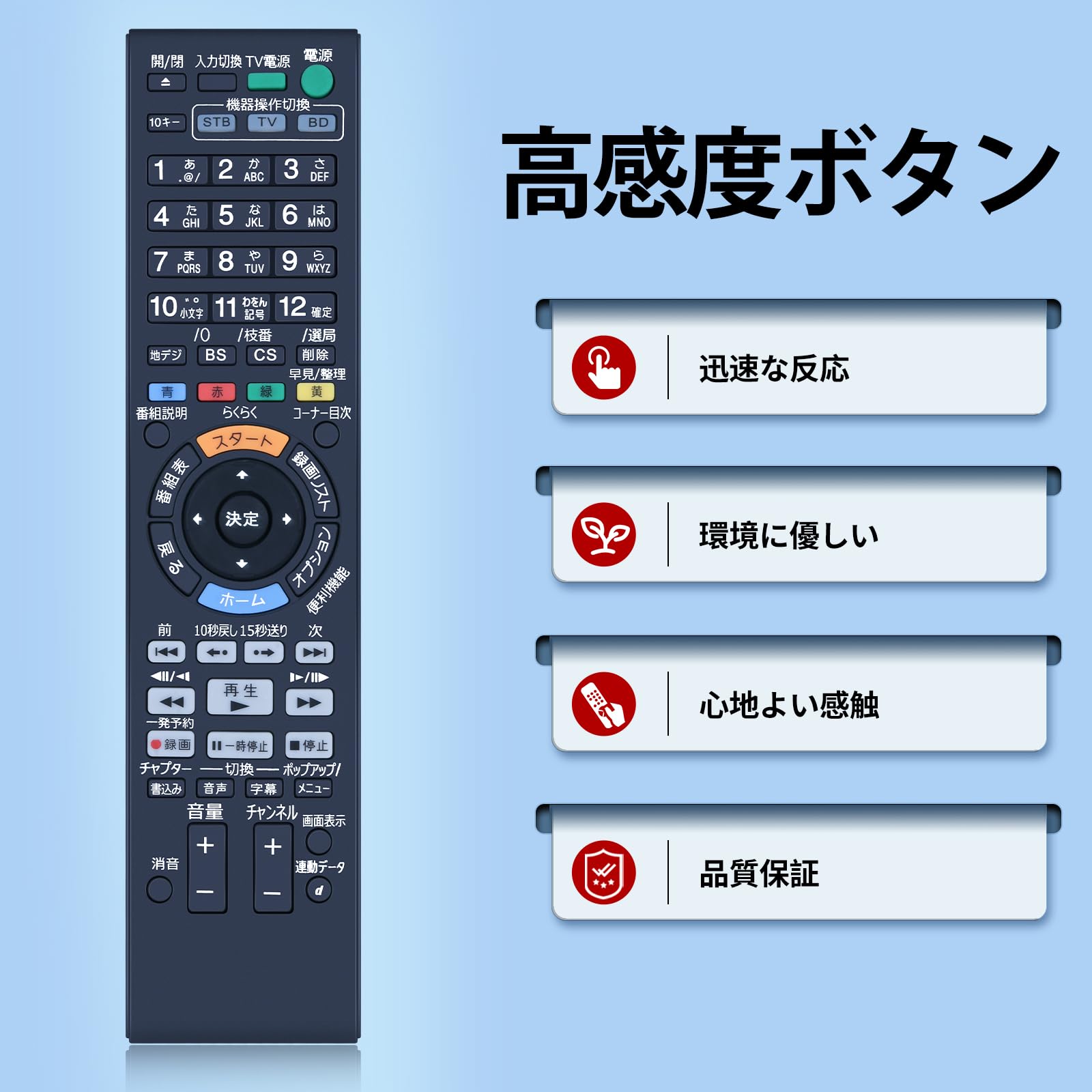 Amazon | ブルーレイレコーダーリモコン RMT-B012J for SONY ソニー