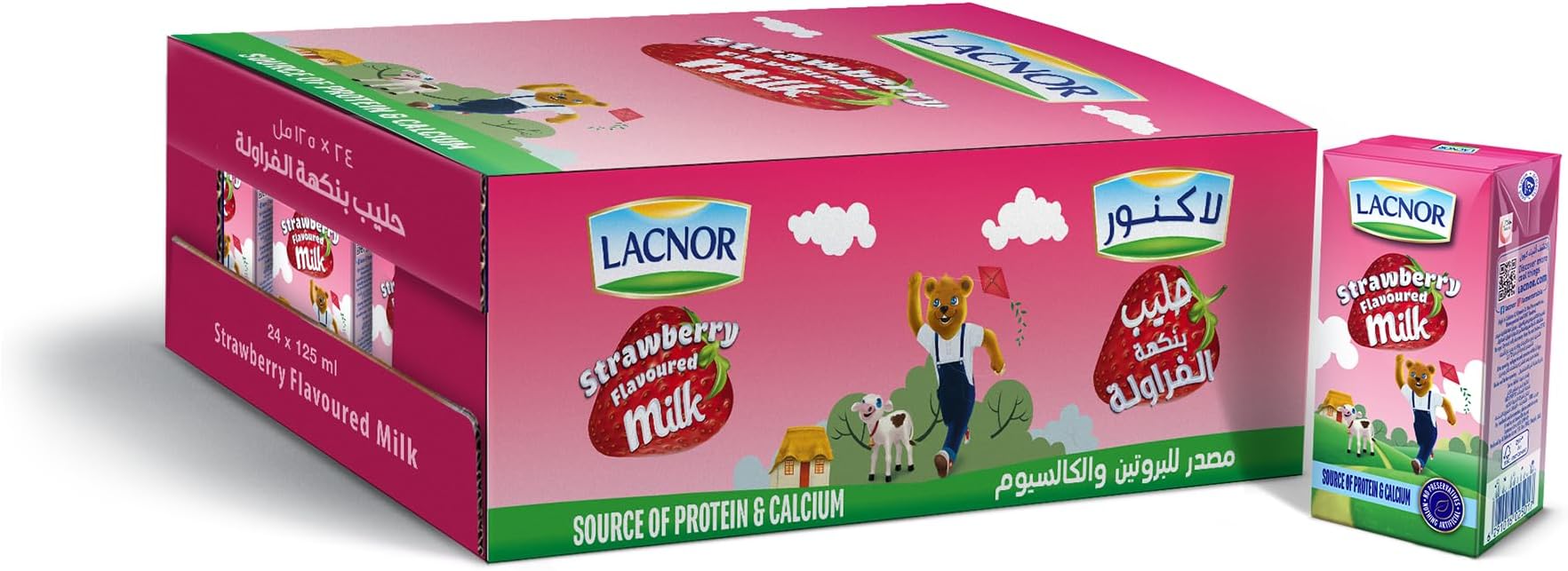 Lacnor Junior Strawberry Milk 125ml