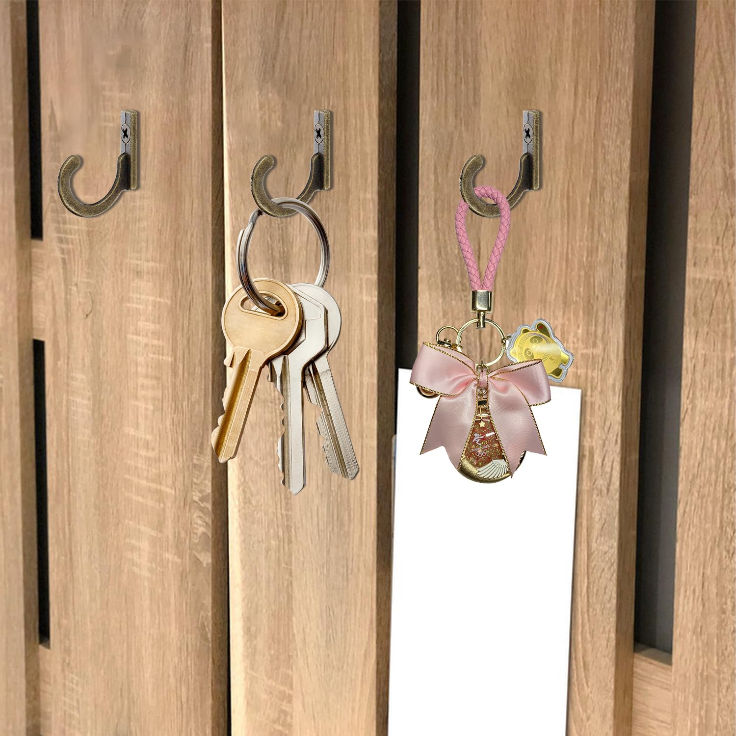 30 Pezzi Ganci Piccoli Vintage, Ganci appendiabiti Vintage, Gancio Singolo in Stile, Appendiabiti da Parete Ganci da Parete per Appendere al Muro, Ganci Singoli Appendiabiti a Parete Retrò (Argento