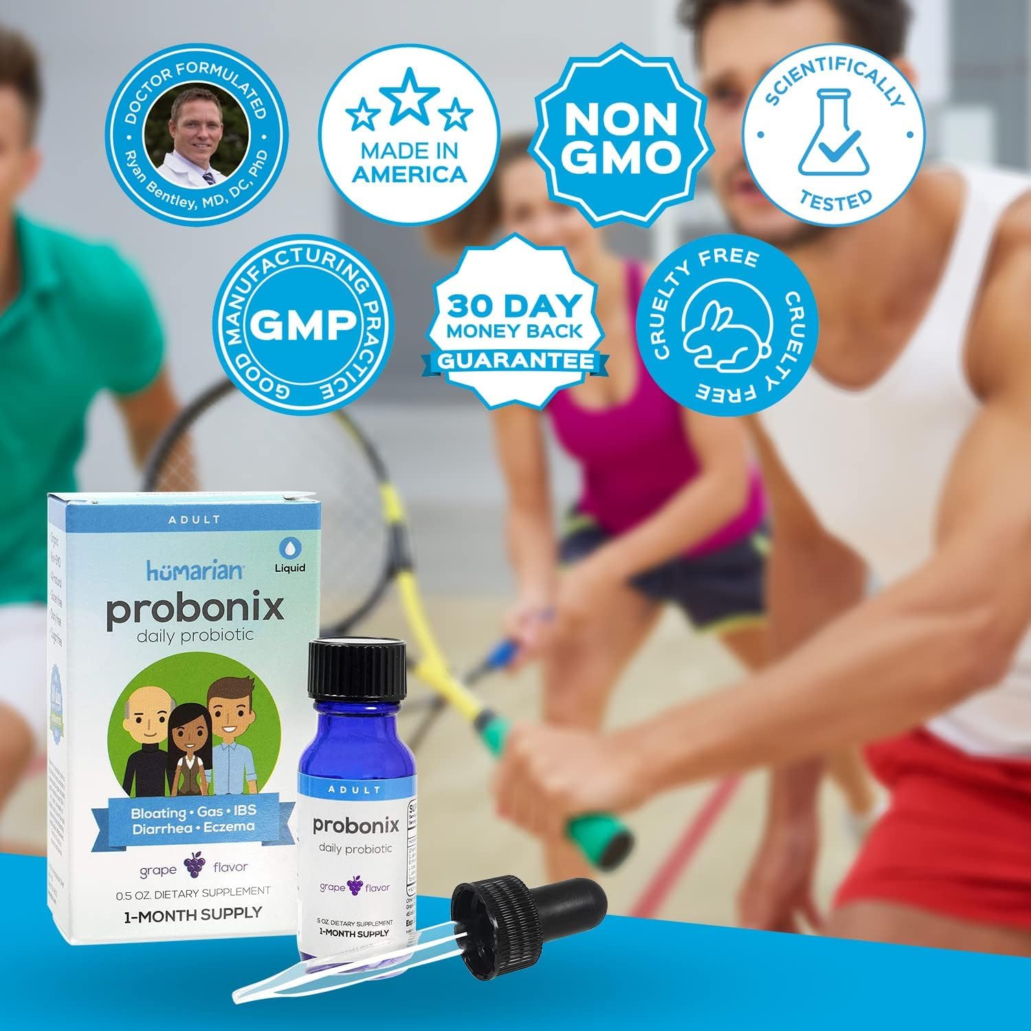 Probonix 12-Strain Liquid Probiotic Drops for Adults, 30-Day Supply — Amazon image 4