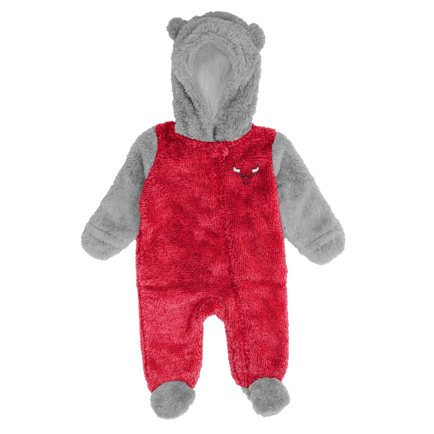 Outerstuff NBA Teddy Fleece Baby Overall - Chicago Bulls