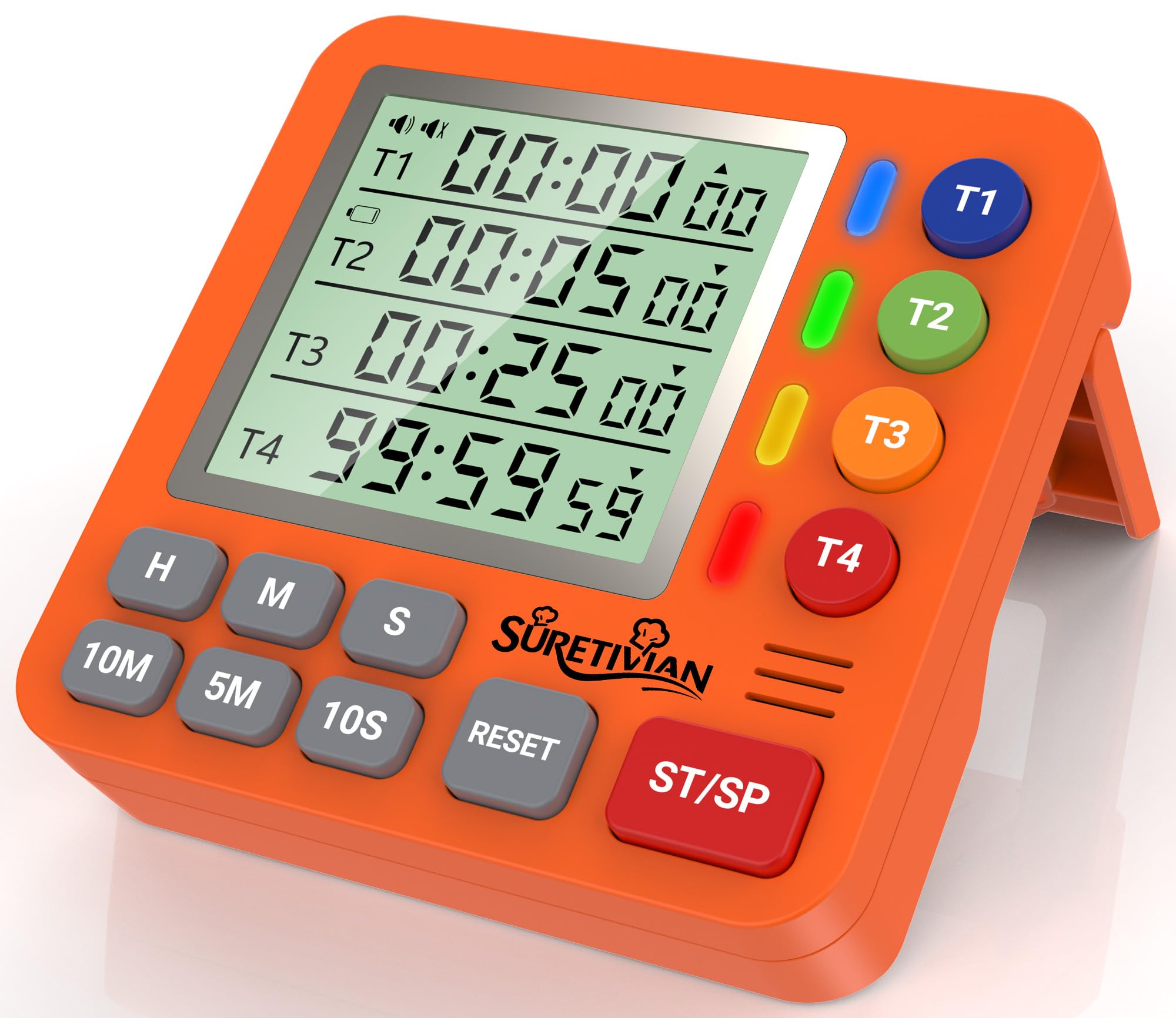 Amazon.com: Digital Kitchen Timer for Cooking - 4 Channel Count Up