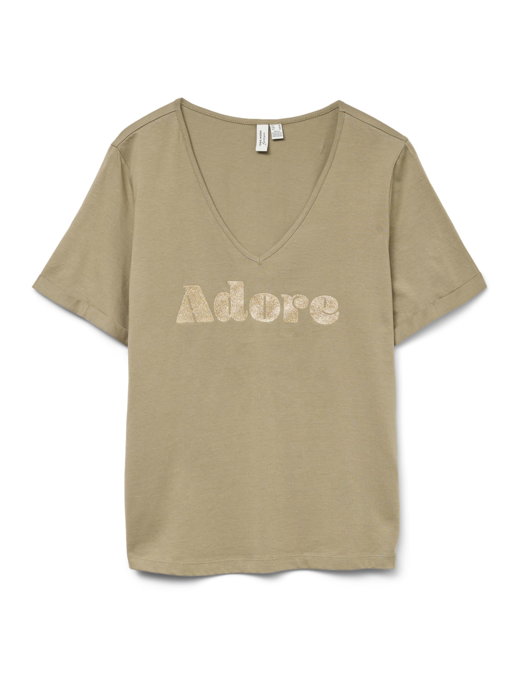 Vmfadora S/S V-Neck T-Shirt JRS Btq Ga, Mermaid, L