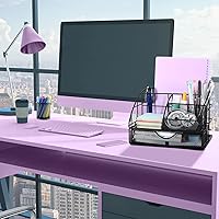 Vista 5 de AOFUXTI Organizador de escritorio de suministros de oficina, organizadores de escritorio y accesorios, juego de suministros de oficina con soporte