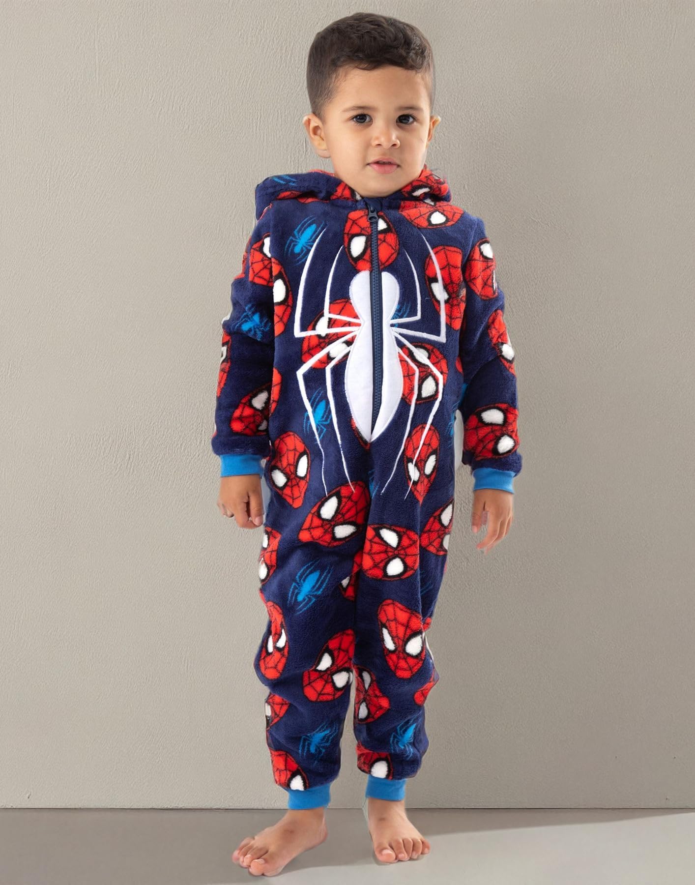 Marvel Spider-Man Onesie Pijamas Boys Kids Superhero Ofich PJS