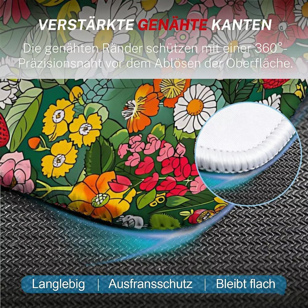 Podkładka pod mysz 320x260x3mm, wodoodporna podkładka pod mysz z antypoślizgową gumową podstawą i przeszytymi krawędziami, przenośna podkładka pod mysz, nowoczesny design, podkładka pod mysz do