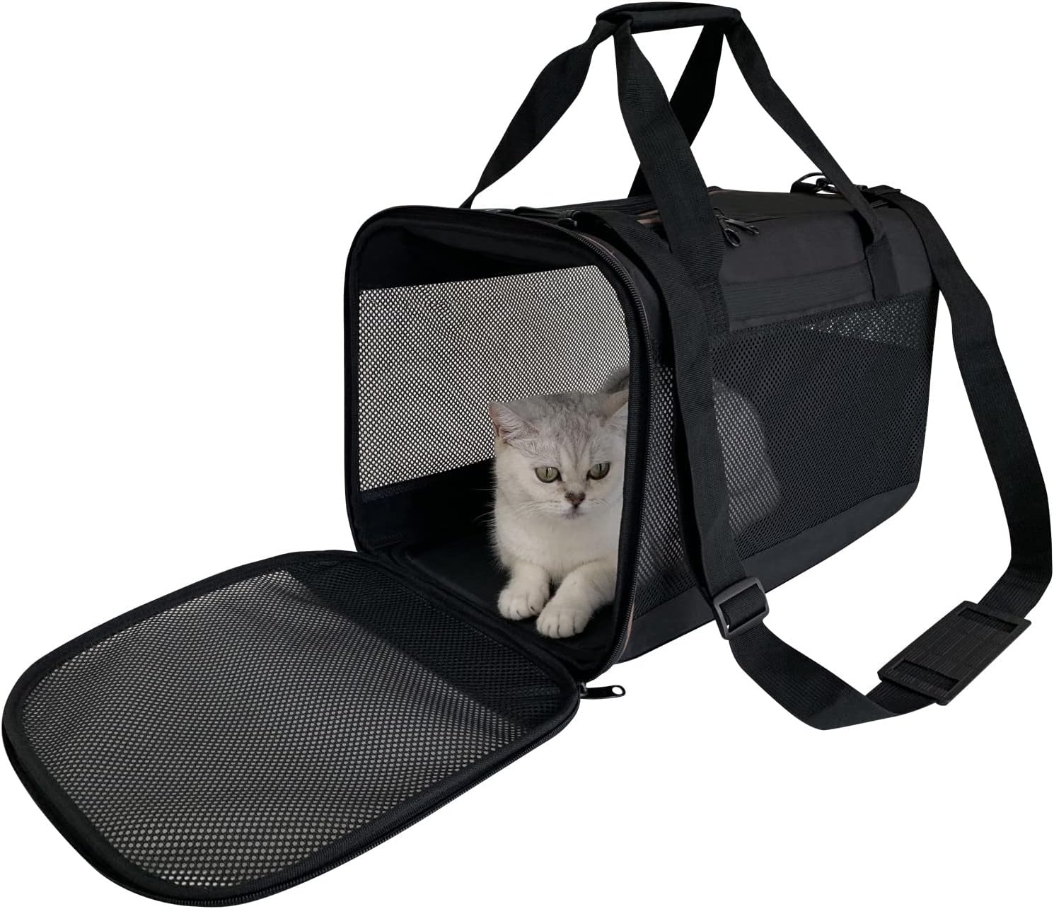 PYKESALY Cat Carrier Pet Carrier Airline Approved for