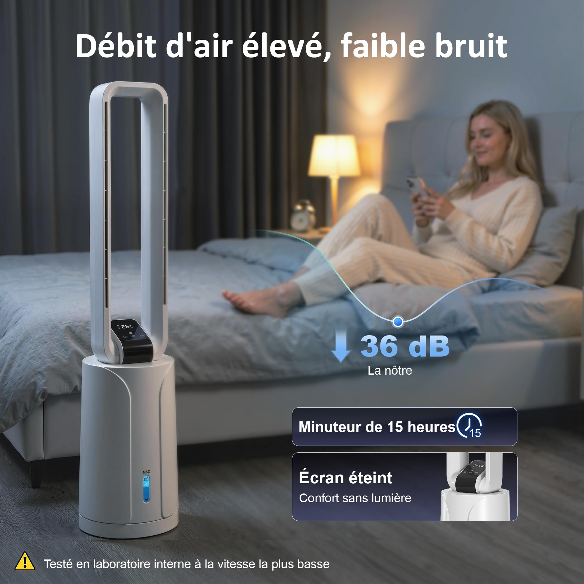 HOMCOM Refroidisseur d'air par évaporation portable 3 en 1 humidificateur et ventilateur, 2 blocs réfrigérants, réservoir d'eau de 1,7 L, minuterie 15 h, oscillation à 70°, télécommande, blanc