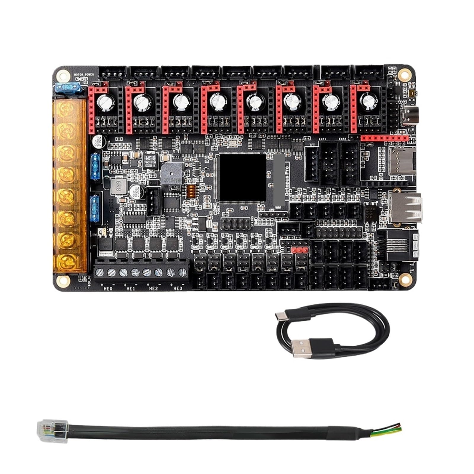 Accessoires D'imprimante 3D De Carte Mère, Compatibles Avec BIGTREETECH,Klipper,(Octopus Pro 446 RJ11,With TMC5160T Prox4)