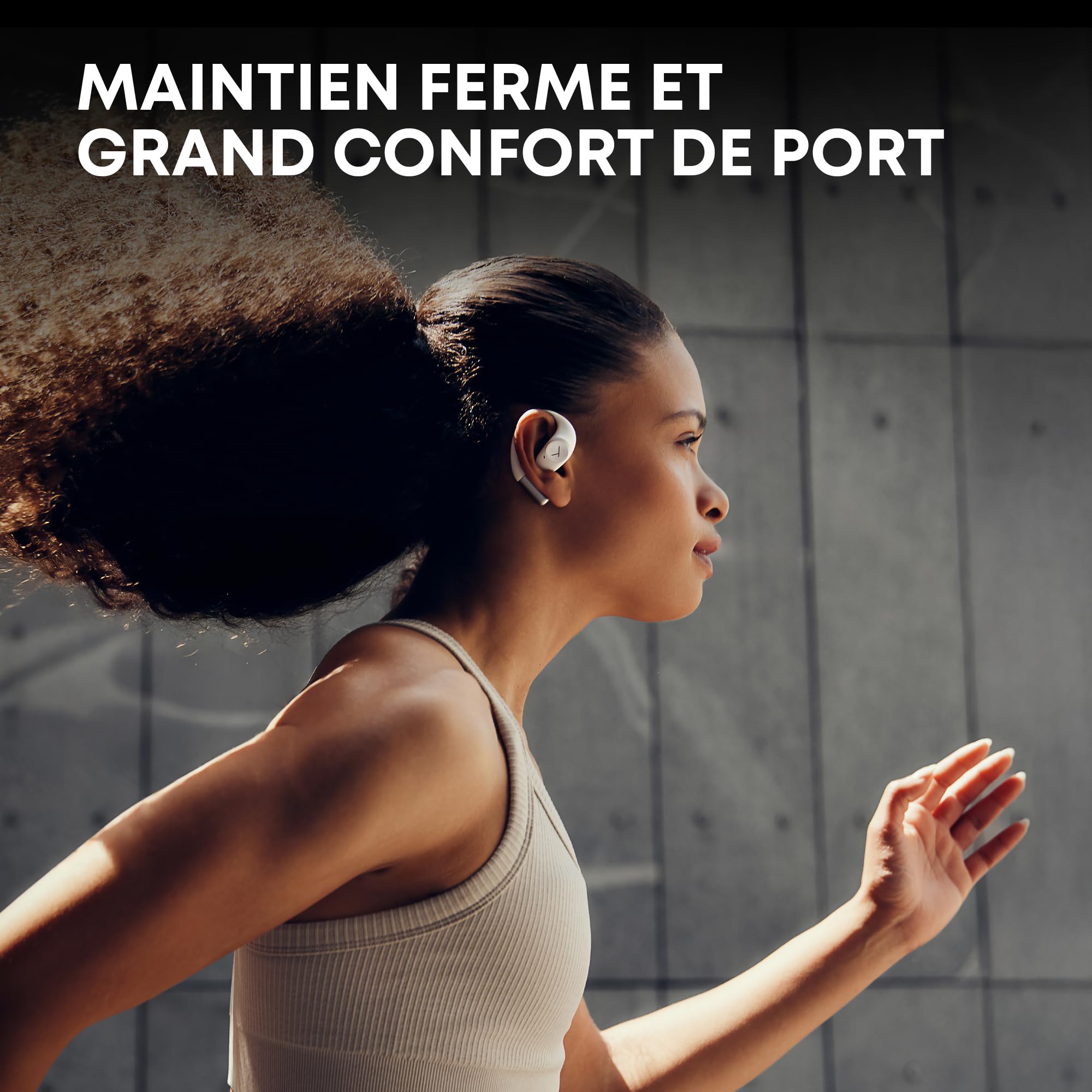 beyerdynamic AMIRON 200 Écouteurs True Wireless,Casque Audio Ouvert, Écouteurs de Sport avec Crochets d'oreille ergonomiques, autonomie de 36 Heures, Bluetooth 5.3, en Noir