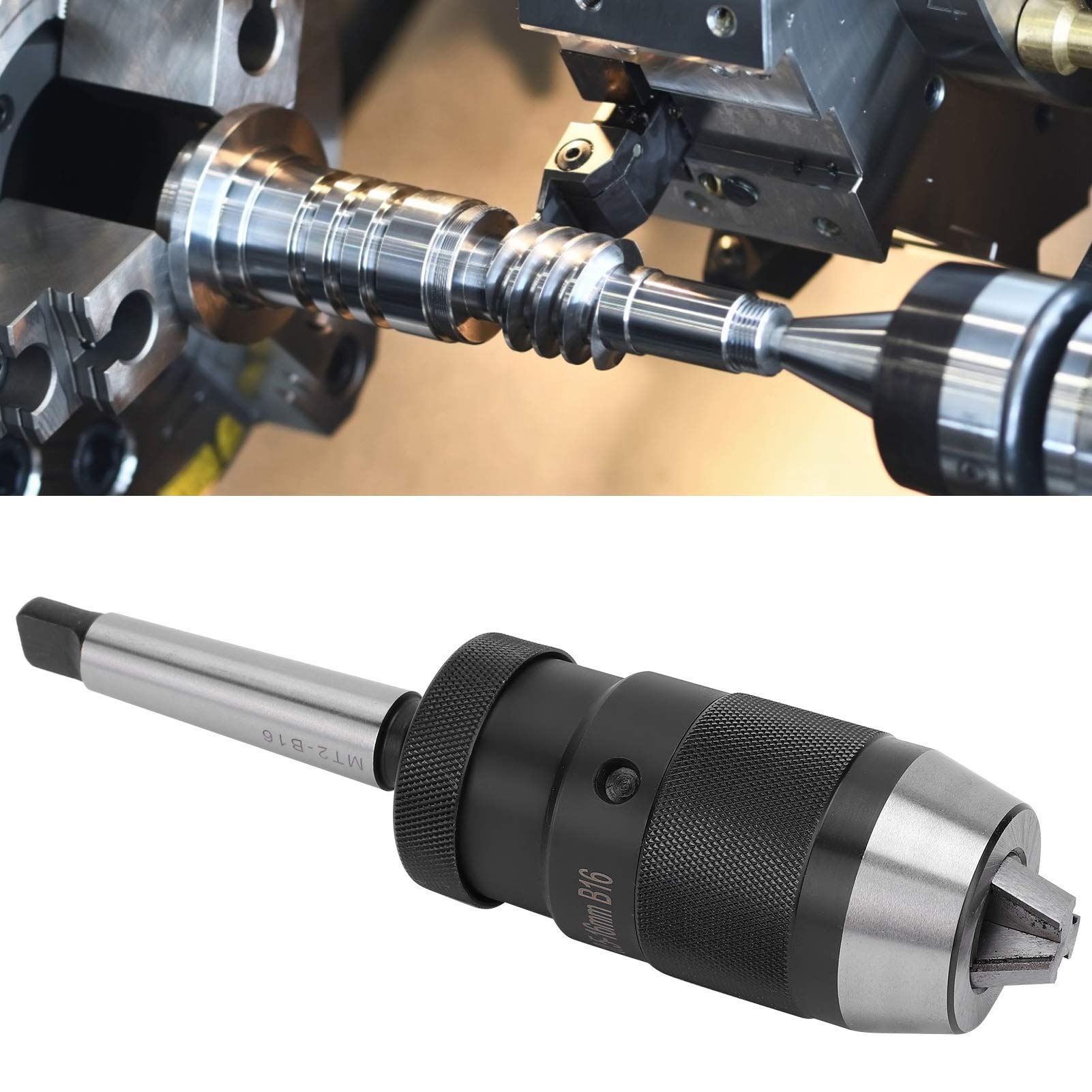 Mandrino per Trapano Autoserrante Mandrino per Trapano Senza Chiave 0,5-16 Mm per Trapano Mandrino per Trapano a Sgancio Rapido con Cono Morse Artigiani di Perforazione
