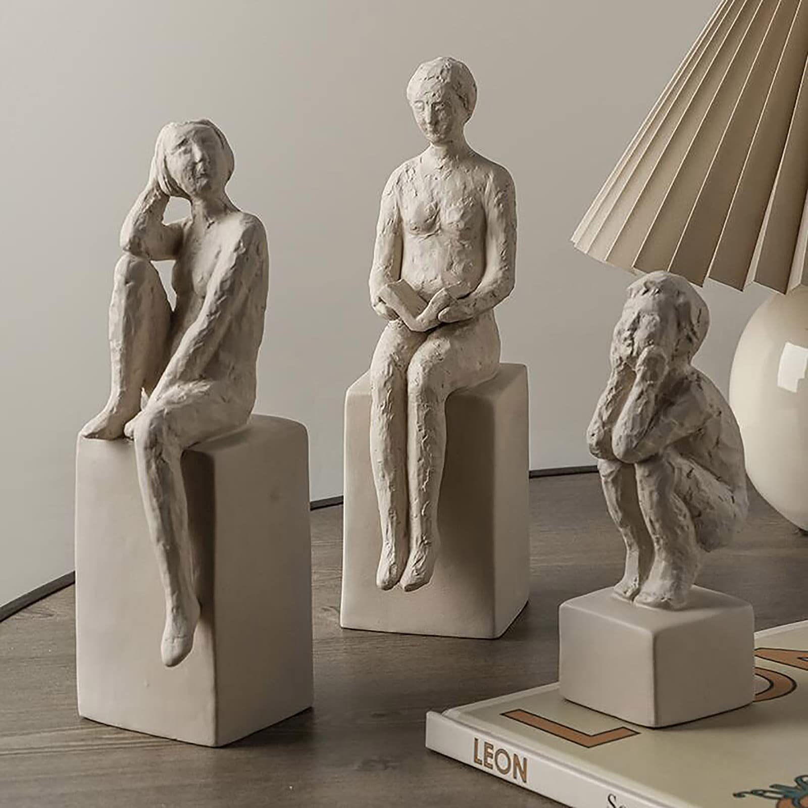 彫刻 女性と子供 65cm ポリレジン Amazon.co.jp: 装飾的な彫像彫刻少年置物