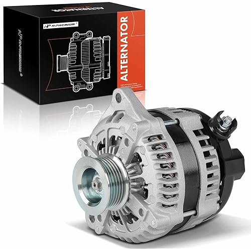 A-Premium Alternator Compatible with Ford F-150, Explorer, Edge, Police Interceptor Sedan/Utility, Special Service Police Sedan & Lincoln MKZ, MKX, MKT, Continental, 12V 200/225A 6-Groove Pulley CW