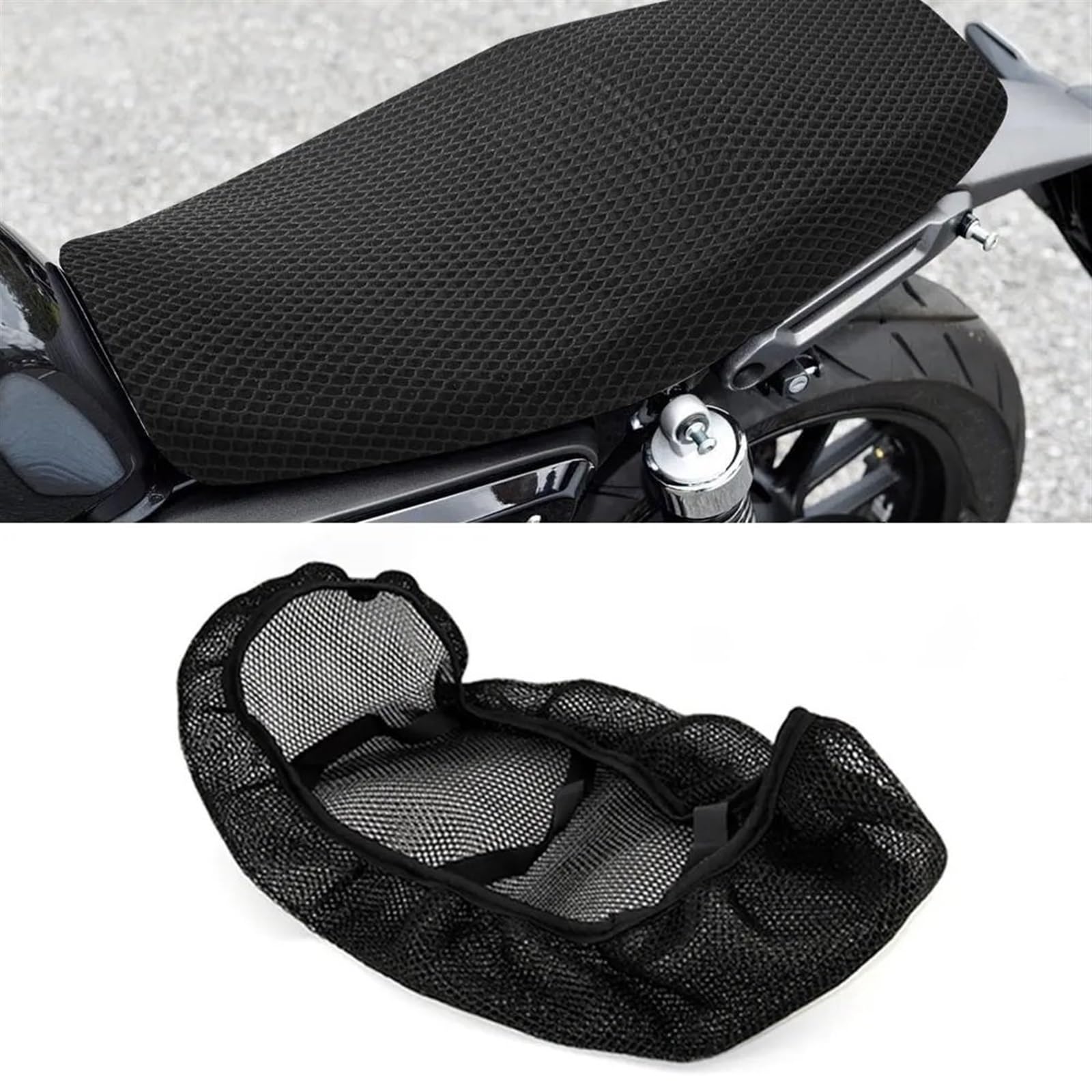 Amazon.co.jp: バイク用メッシュシートカバー 通気性シートカバー 滑り