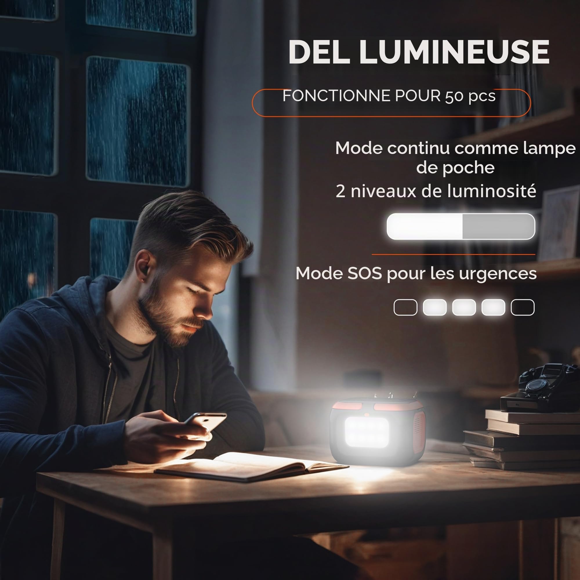 SinKeu Station d'alimentation portable 97 Wh, 26400 mAh, mini générateur avec prise AC 120 W 230 V, 12 V DC, ports USB pour téléphone portable, ordinateur portable, batterie d'alimentation mobile pour