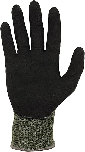 Miniatura 8 de Ergodyne ProFlex 7042 Cut Resistant Work Gloves, ANSI A7, Contact Heat Resistant, Sandy Nitrile Coated Palms, 13g Aramid
