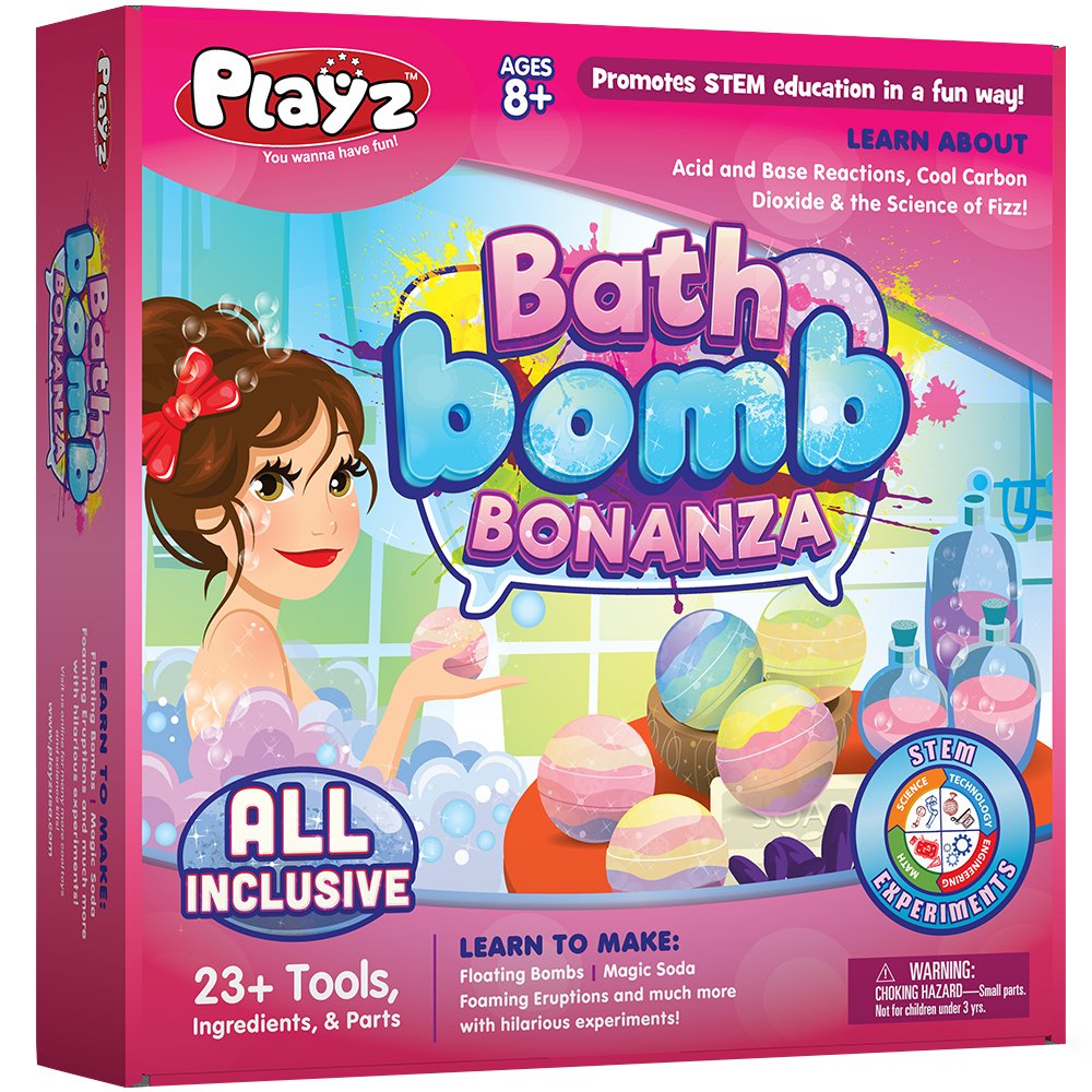 Buy Playz Bath Bomb Bonanza Science Activity, Craft, & Experiment Kit