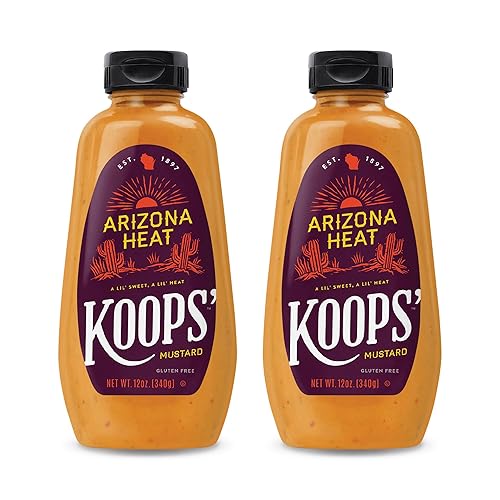 Miniatura 26 de Mostaza Dijon con Miel Koops' – Mostaza Gourmet, Sin Gluten, Kosher, Hecha en EE.UU., De Semillas de Mostaza de Calidad, Salsa de Mostaza con Miel