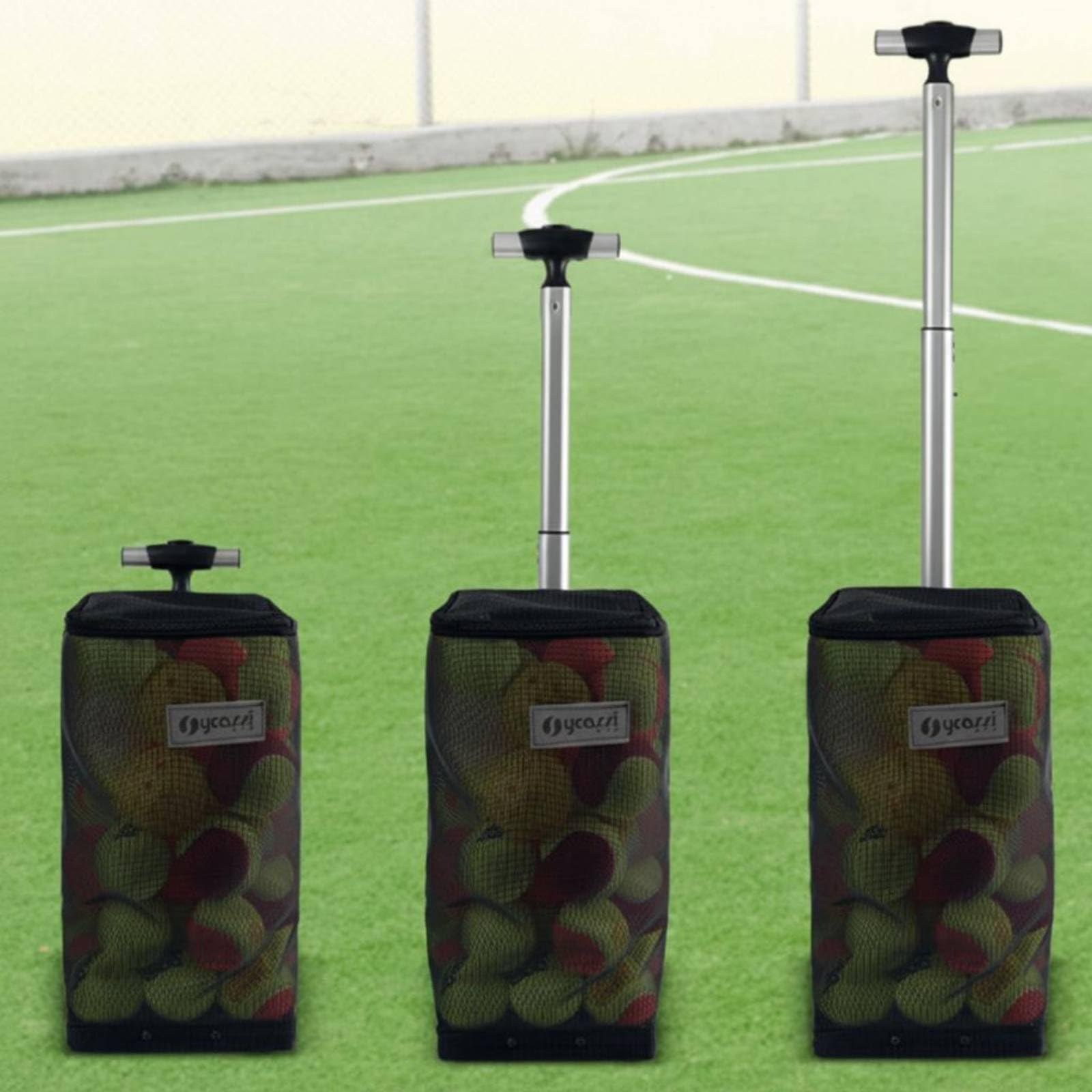 Homyl Raccoglitori Palline Tennis Strumento Raccolta Manuale Manico Alluminio Cestino Resistente Leggero Adatto per Uso Professionale Studenti Campi Sportivi