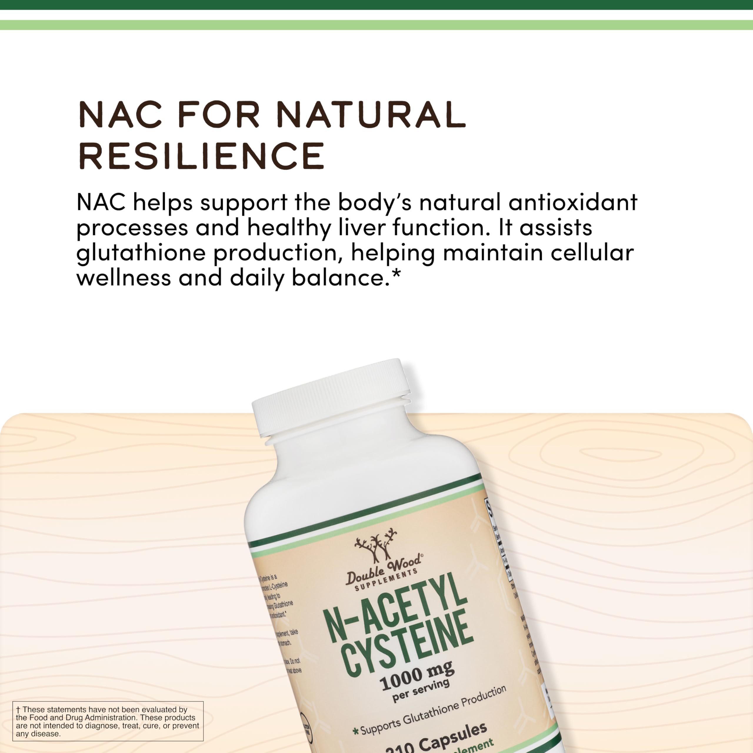 NAC Supplement, 1000mg Acetyl Cysteine, Amino Acid Supplement, 210 Capsules — Amazon image 4