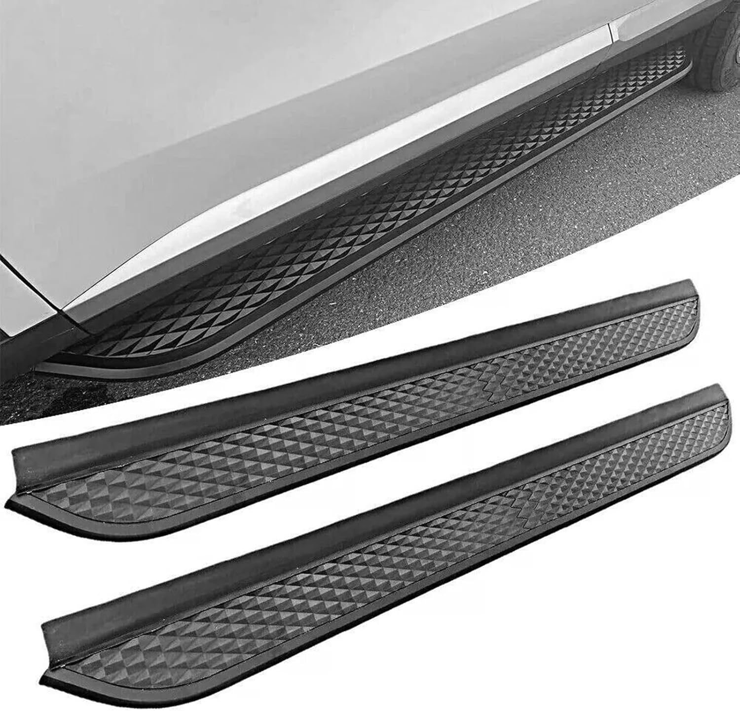 2Pcs Fits for All New Ford Escape 2020-2025 Running Boards Side Steps Pedals Black Nerf Bar