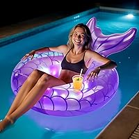 Vista 13 de MoKo Anillo de natación inflable, lindo flotador de piscina, decoración de tubo, tubos de natación, piscina al aire libre, playa, flotadores