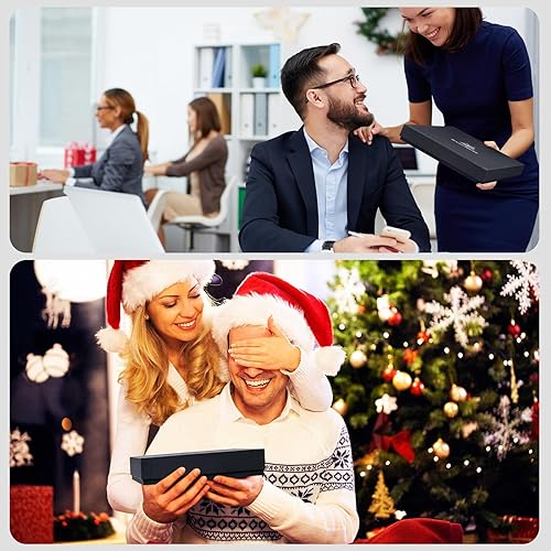 Miniatura 7 de Lined Journal Notebook for Men and Women, Hard Cover, Leather, College Ruled Notebook for Work, 256 Pages of 100 GSM Paper, A5 Size Holiday Gift for