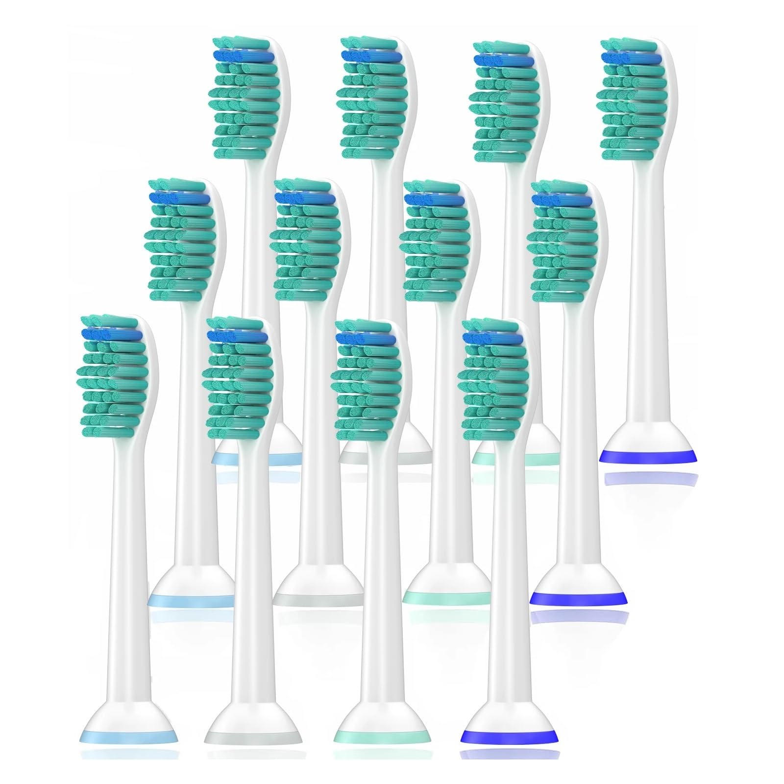 Cabezales de repuesto for cepillo dientes eléctrico, suave, compatibilidad con el cuidado bucal Plps Soni(12pcs)