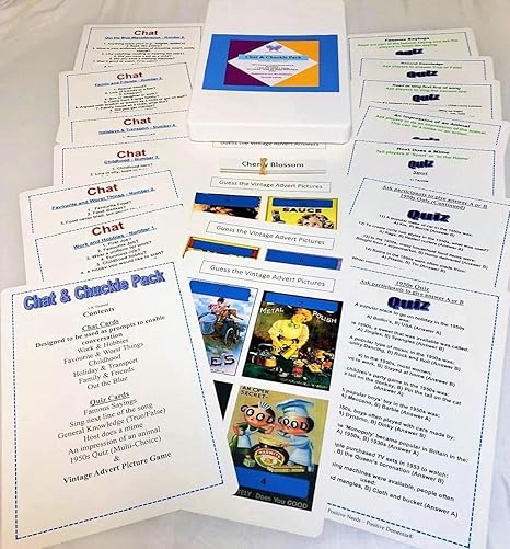 Chat & Chuckle Pack - Reminiscence, Conversation Prompts, Games ...