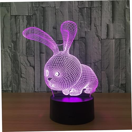 Miniatura 5 de Uonlytech Nightlights LED Night Light Bulbs Rabbit Night Light Bunny Night Lamp Bedroom Night Light Baby Night Light Decorate 3D LED LED Night Light