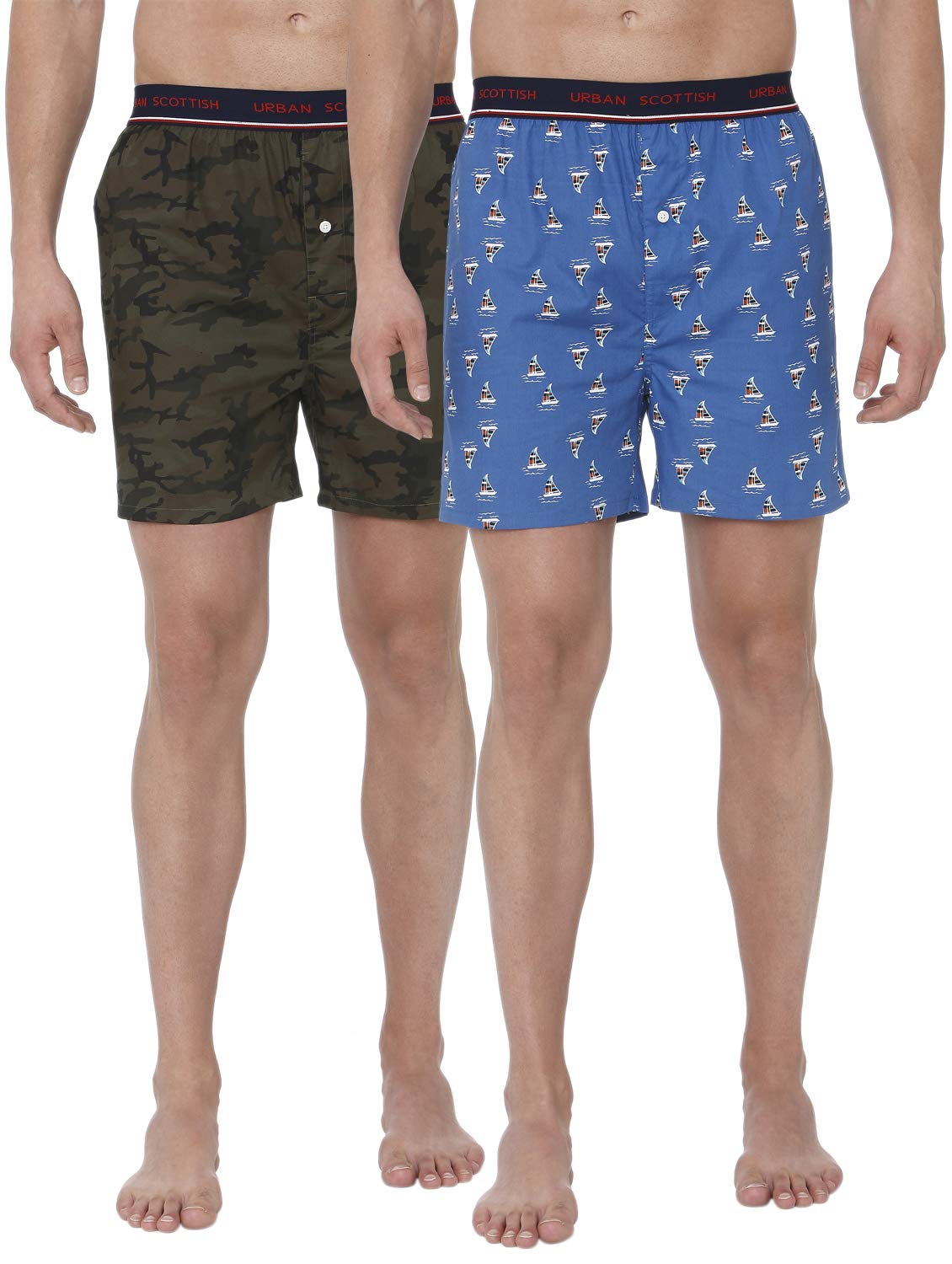 Urban Scottish Ultra-Comfortable Men's Boxer Pants (Pack of 2), 100% Cotton Material with Stylish Print - Soft & Stretchy ... - Review, Price and Buying Guide