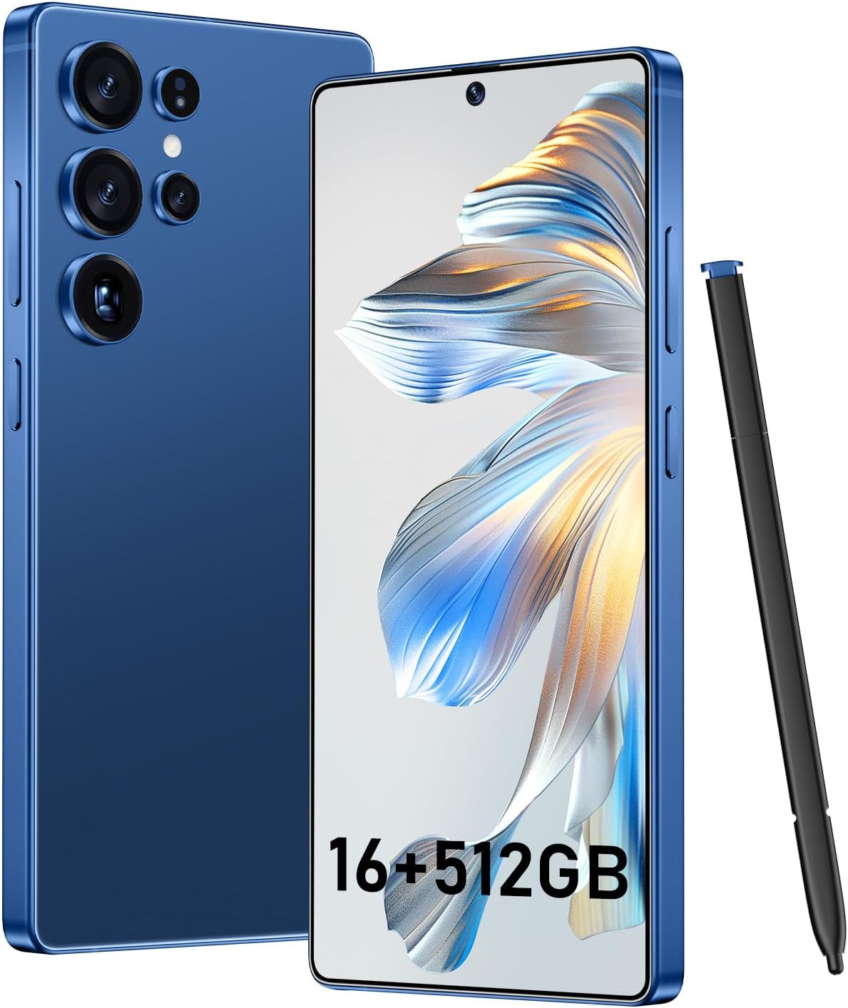 I25 Ultra 16+512GB Smartphone - 7000mAh Battery, 6.99-inch Display, Built-in Pen, Android 14, Snapdragon 8 Gen3, 68MP+108MP Camera Outperform Competitors in Speed & Power (Blue)